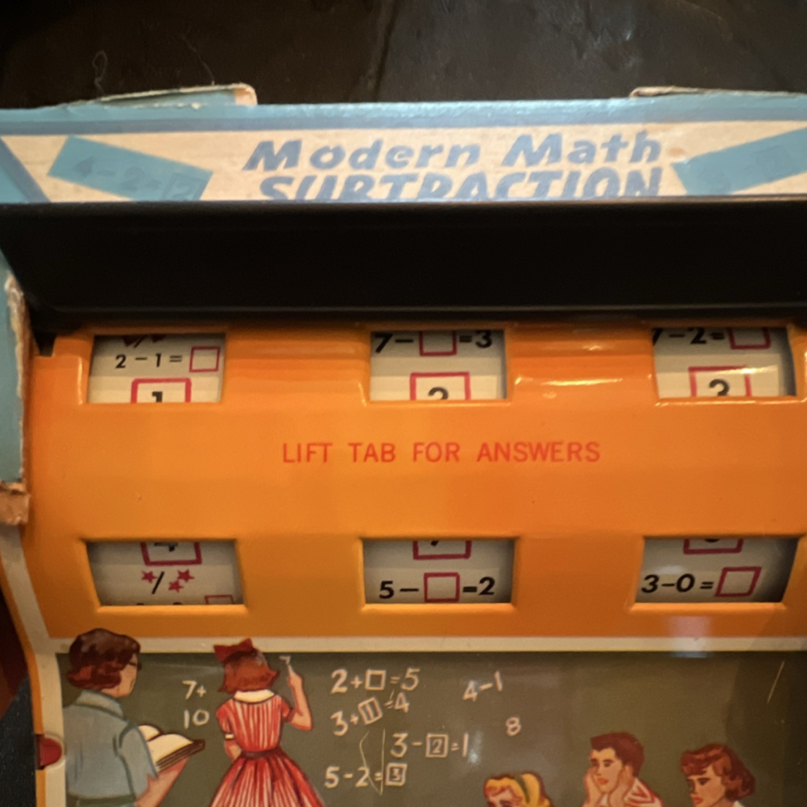 Wolverine Modern Math Subtraction Mechanical Game Vintage Toy Original Box USA