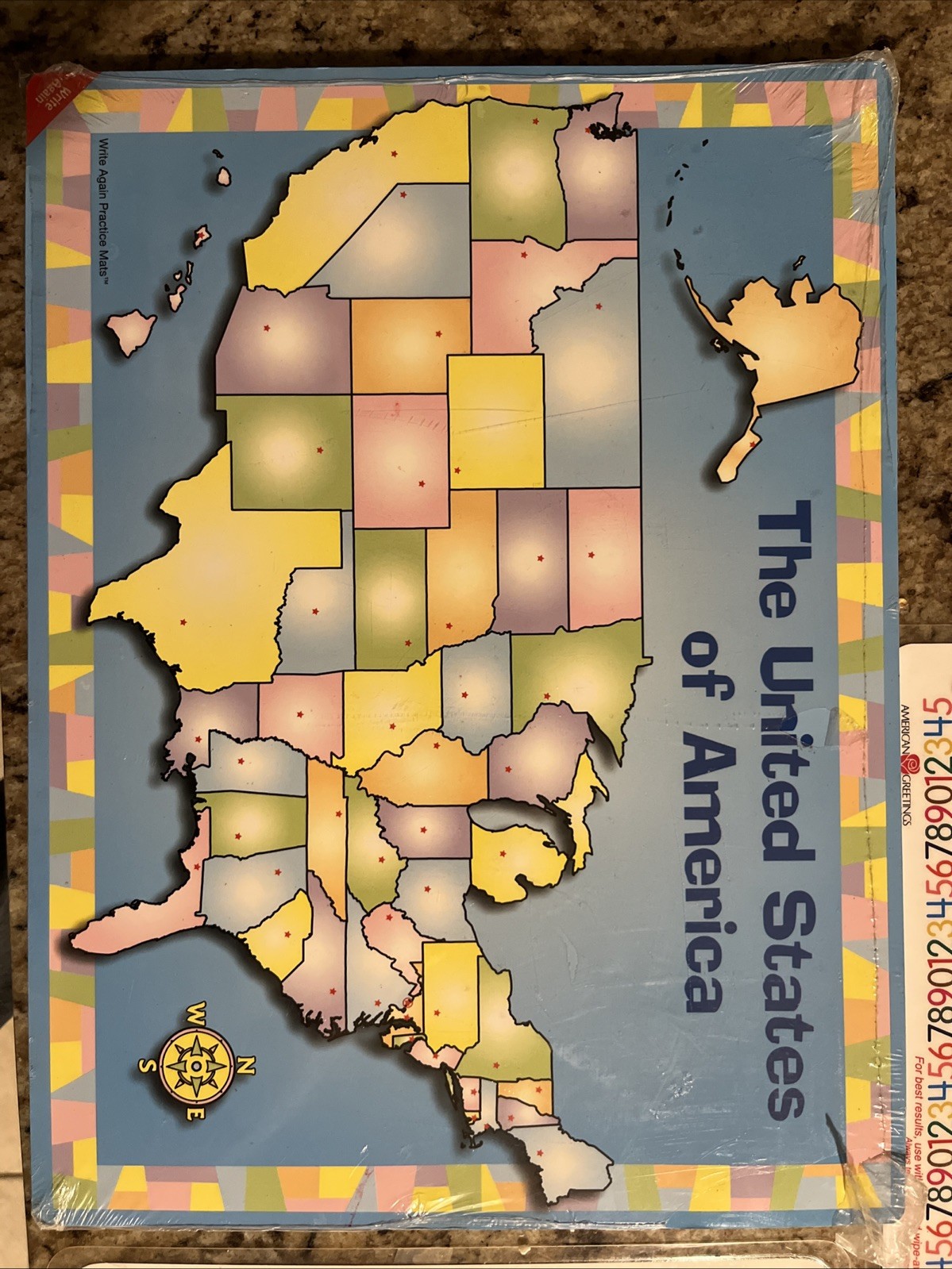 Vintage EduMat Let’s Multiply Numbers Level 2 Learning Placemat