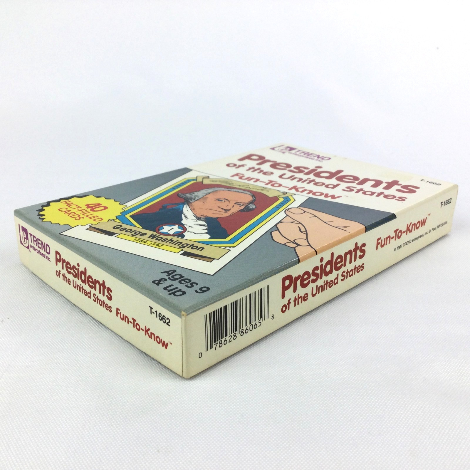 Presidents of the United States Fun-To-Know 40 Flash Cards 1987 by Trend T-1662