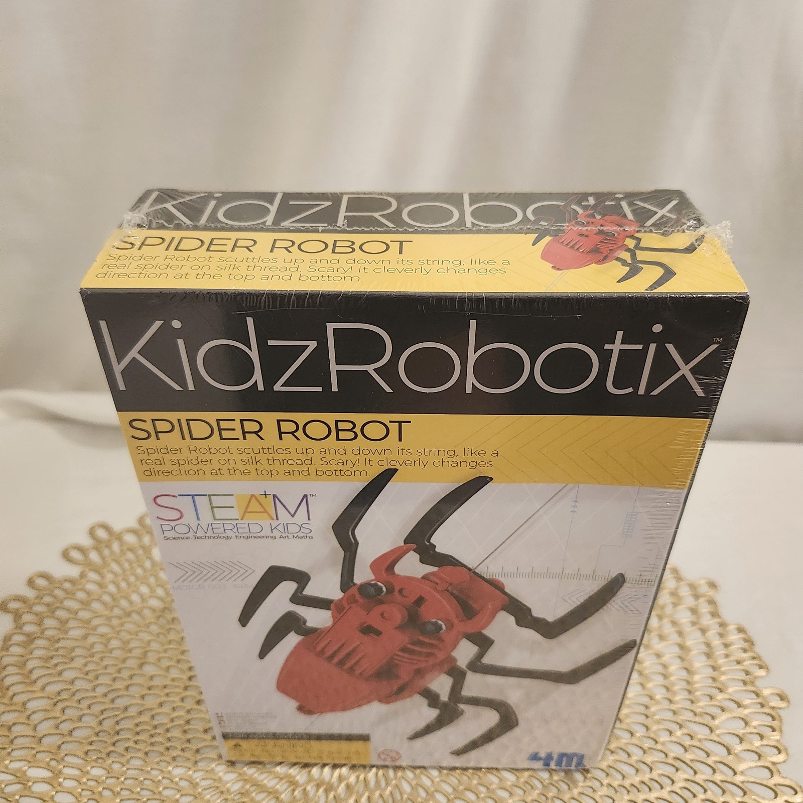 KidzRobotix Spider Robot Powered Kids 4M Brand New in Box for Kids STEAM