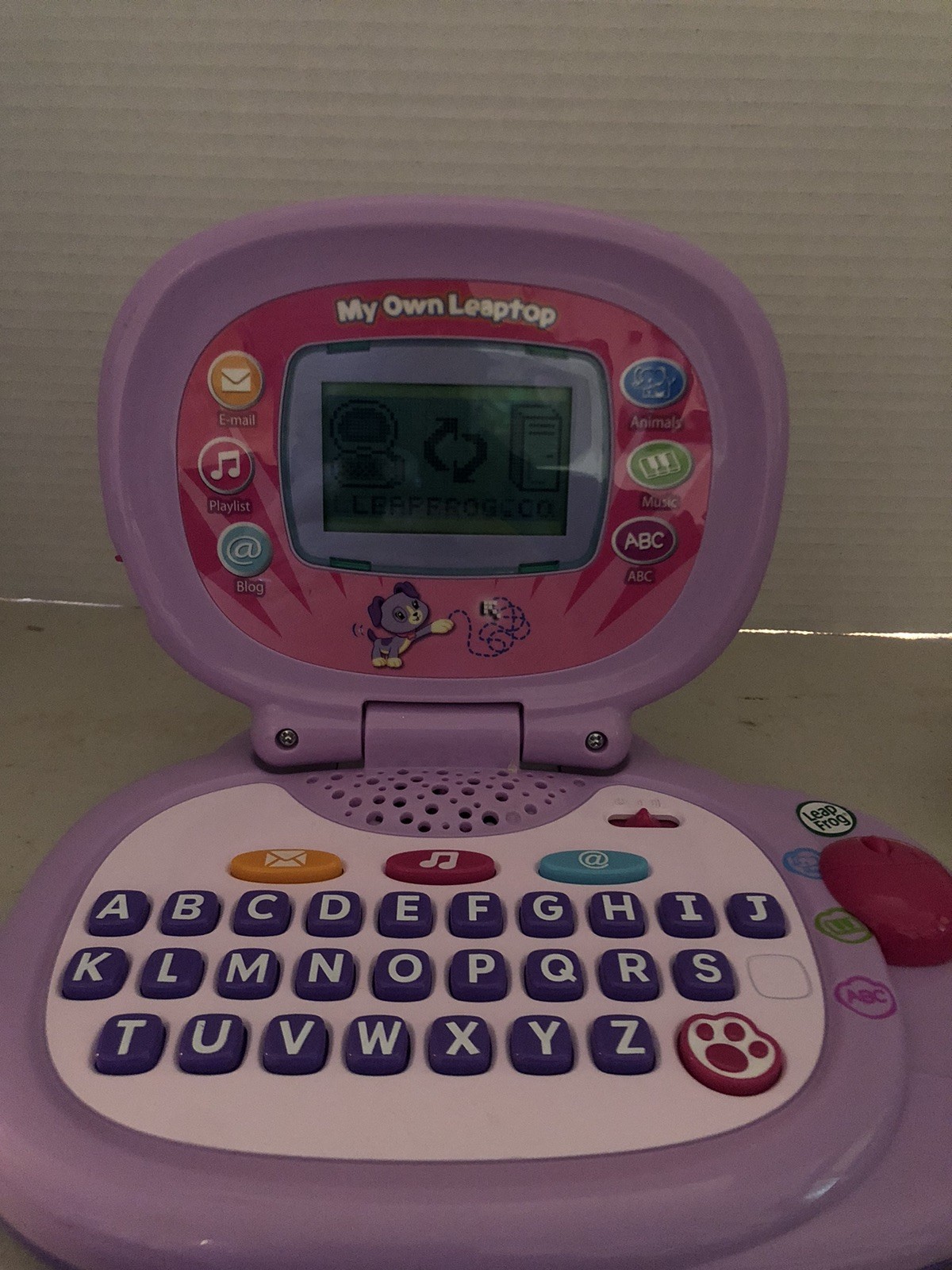 Gently Used Leap Frog My Own Leaptop Laptop Purple Pink Works Tested