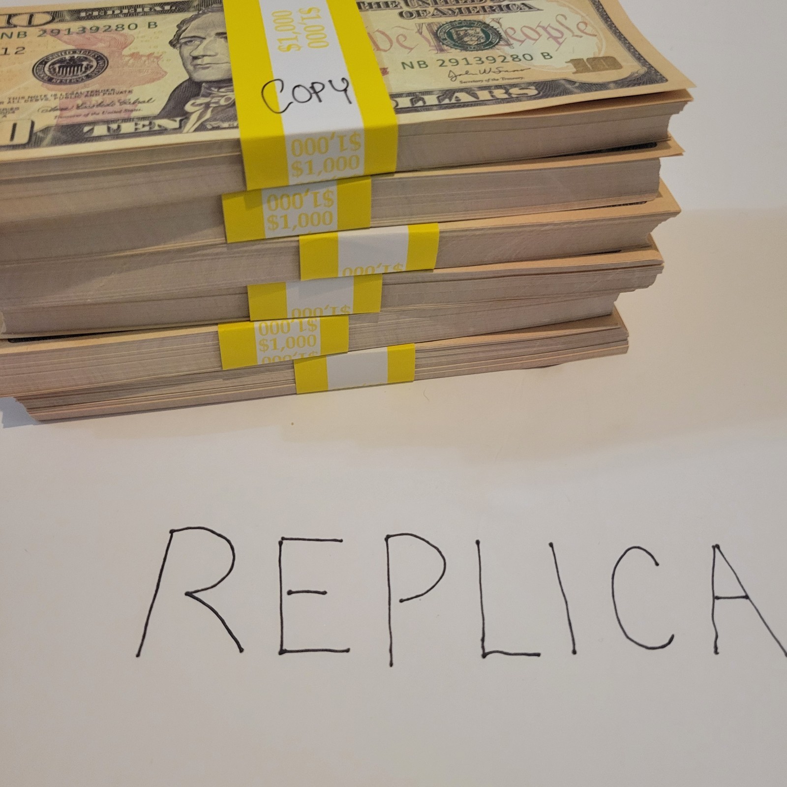 Best Replica NEW $10 Stack(100 Bills)/REPLICA/ NOVELTY PURPOSES ONLY