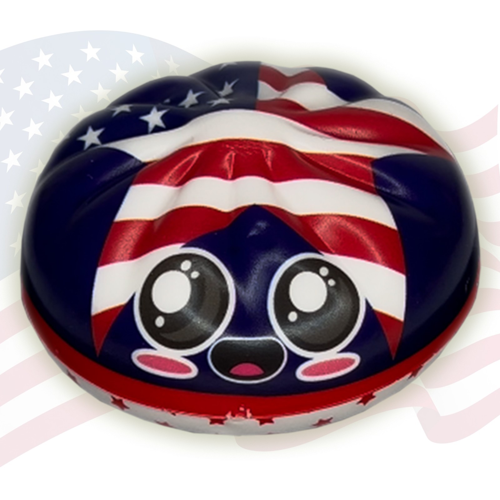 Toy Master Happy Birthday America PU Bao Bun Squishy w/ Surprise Token