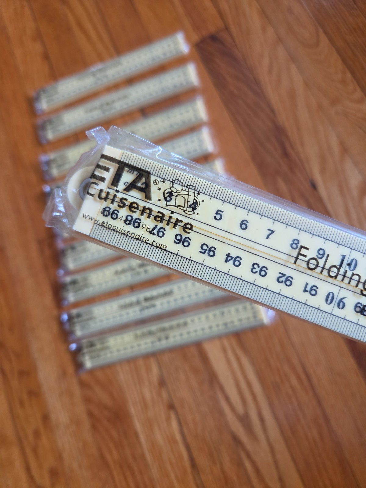 Lot of 10 New In Package ETA Cuisenaire Four Section Folding Meter Sticks