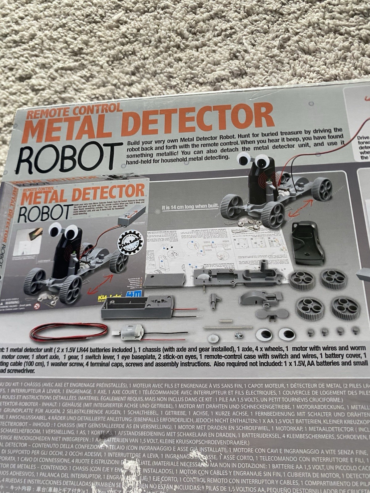 Metal Detector Robot 4M SCIENCE KIT Age over 8 New Sealed Robotics Set Kids Y2K