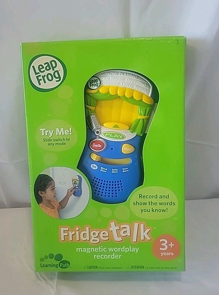 Rare 2007 LeapFrog Fridge Talk Magnetic Wordplay Recorder NEW Educational Toy