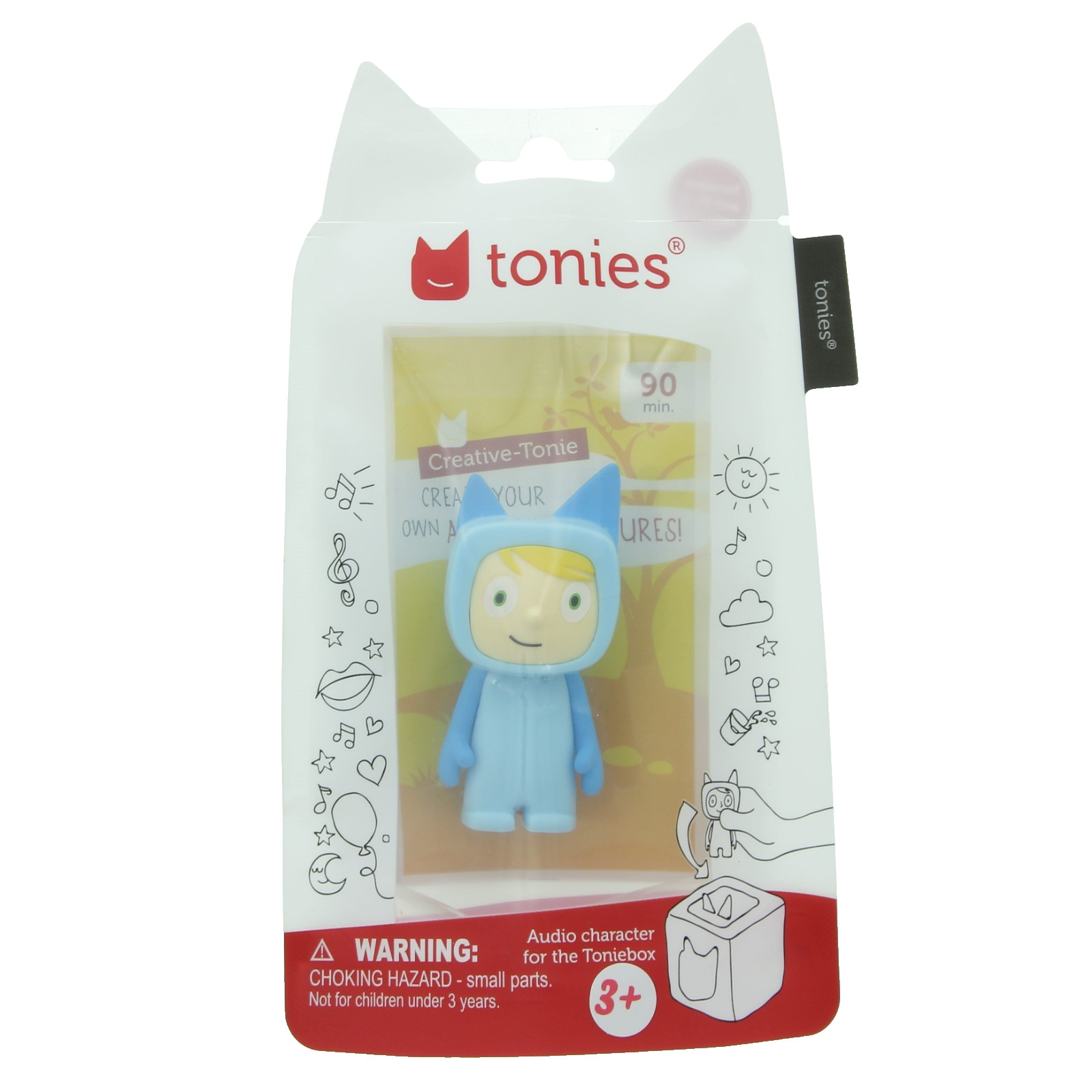 Tonies Creative Audio Play Figurine, Customizable, 90 Minutes of Recording, Blue