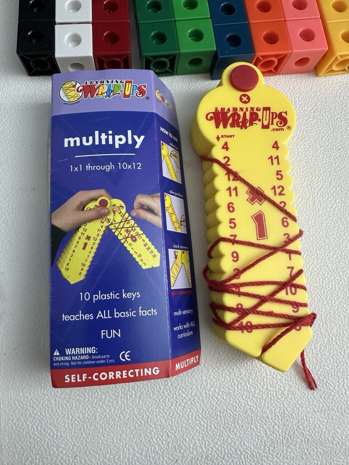 Homeschool Math Link Rainbow Fractions Starbright Wrap Ups Key Tower Cubes Lot