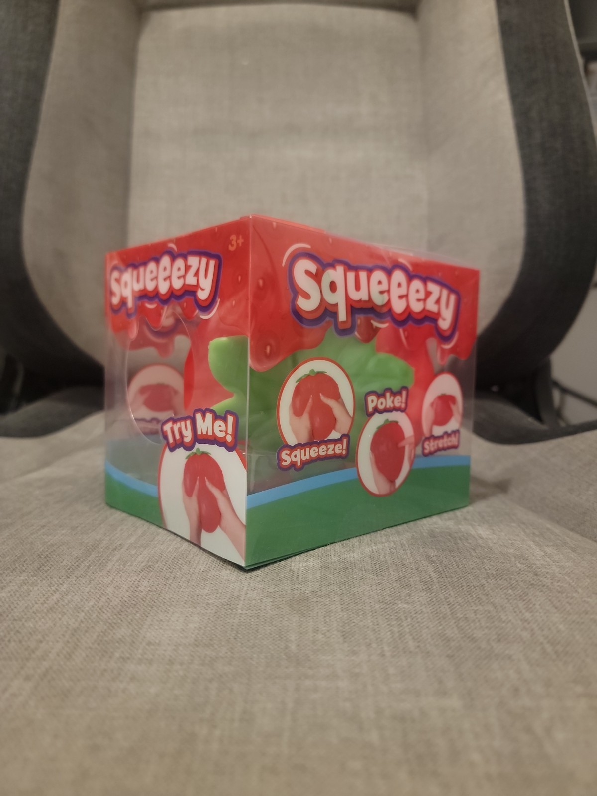 Sunny Days Jumbo Squeezy Strawberry Squishy Toy Stress Relief Sensory Fun