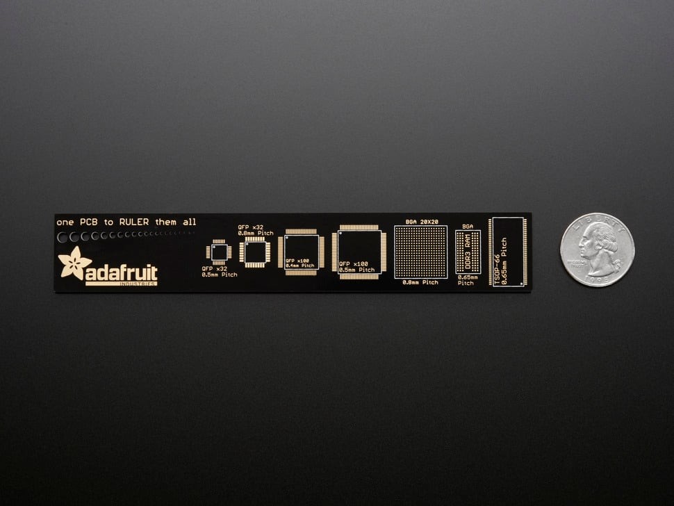 [ Adafruit ADA-1554 ] PCB Ruler v2 – 6″