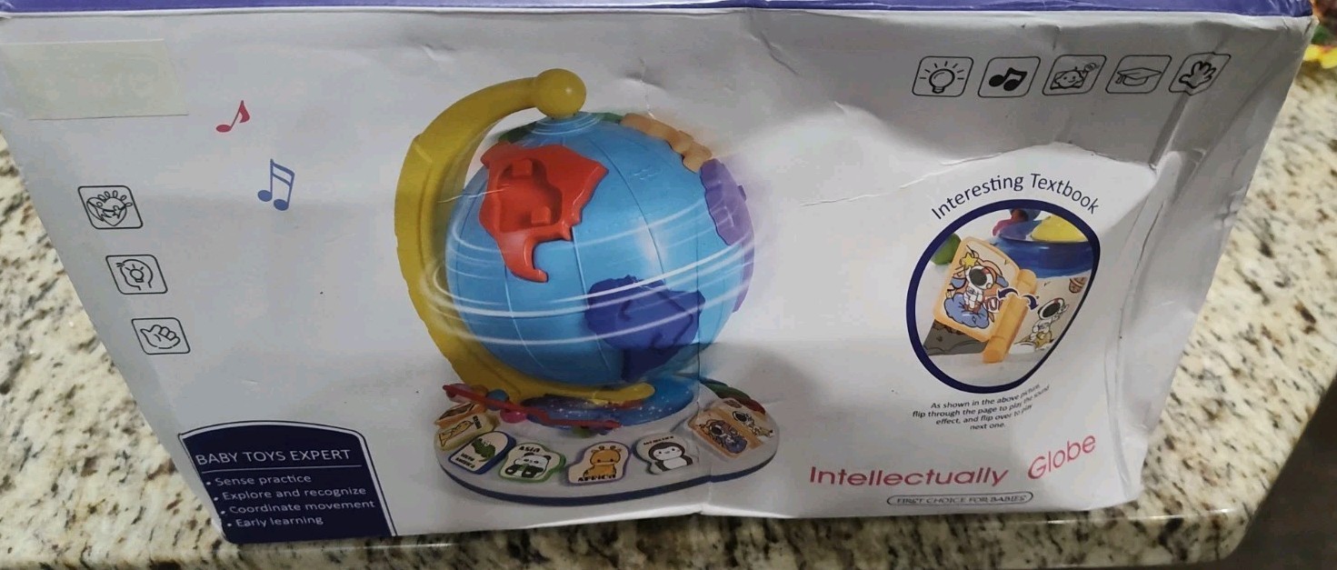 Intellectual Globe Toy-Colorful Piano Keys & Light Effect-Coordination Learning