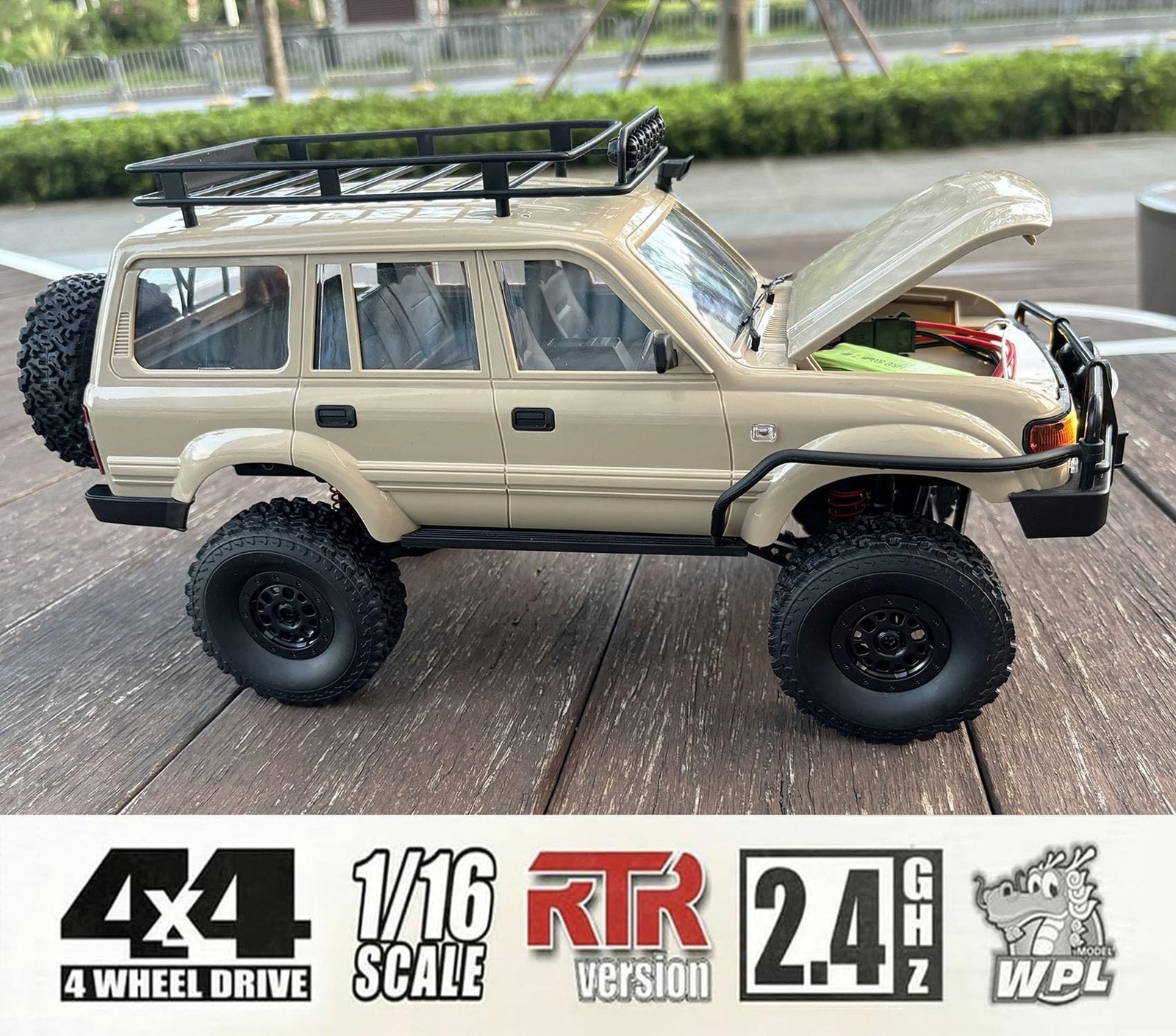 RC Rock Crawler 4×4 RC Truck WPL C54-1 RC Crawler Off Road 1/16 Scale RTR All…