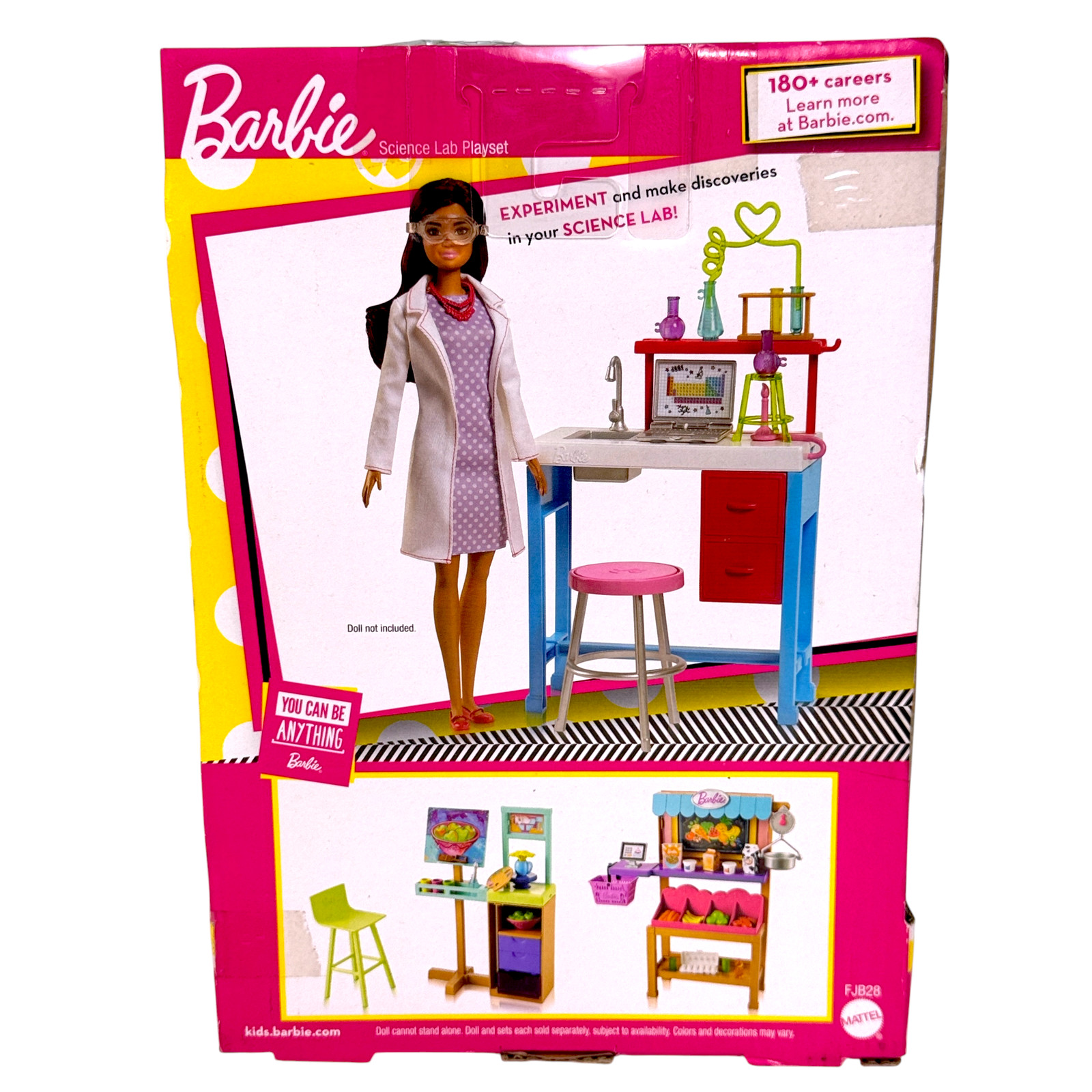 Barbie Science Lab Playset STEM Career Desk Lab Equipment Toys For Girls Ages 3+