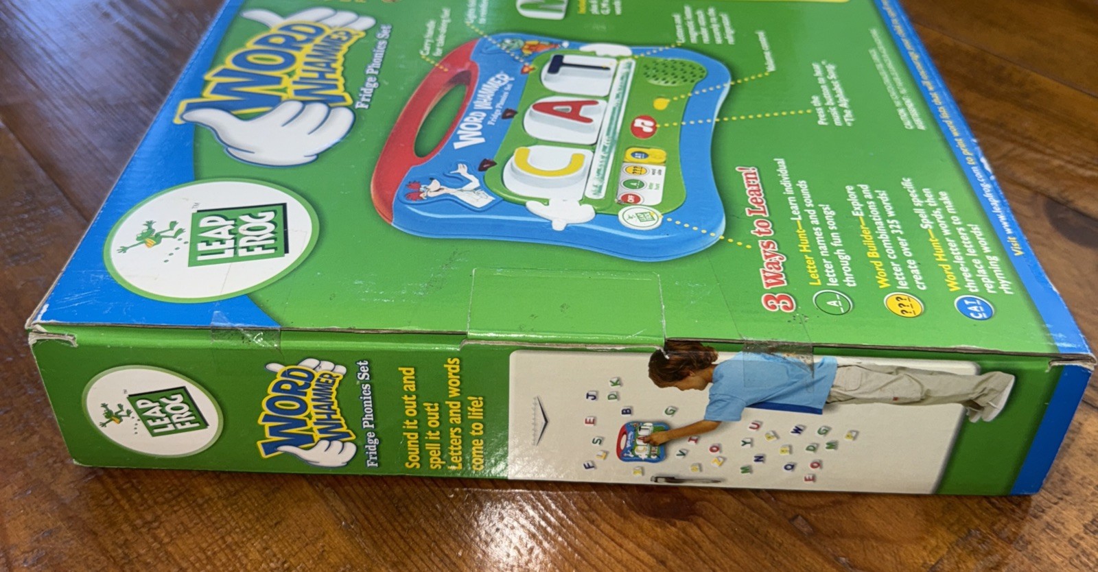 Leap Frog Word Whammer Fridge Phonics Set 32 Magnetic Letters 325 Words Toy