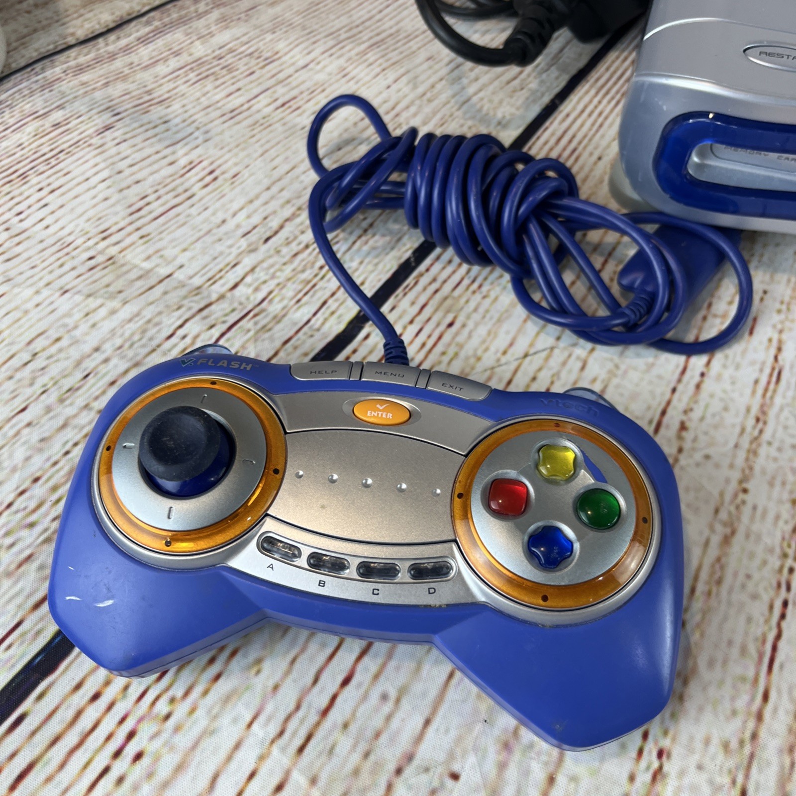 VTech V Flash Educational Console Bundle Controller Cables Shrek The Third Game