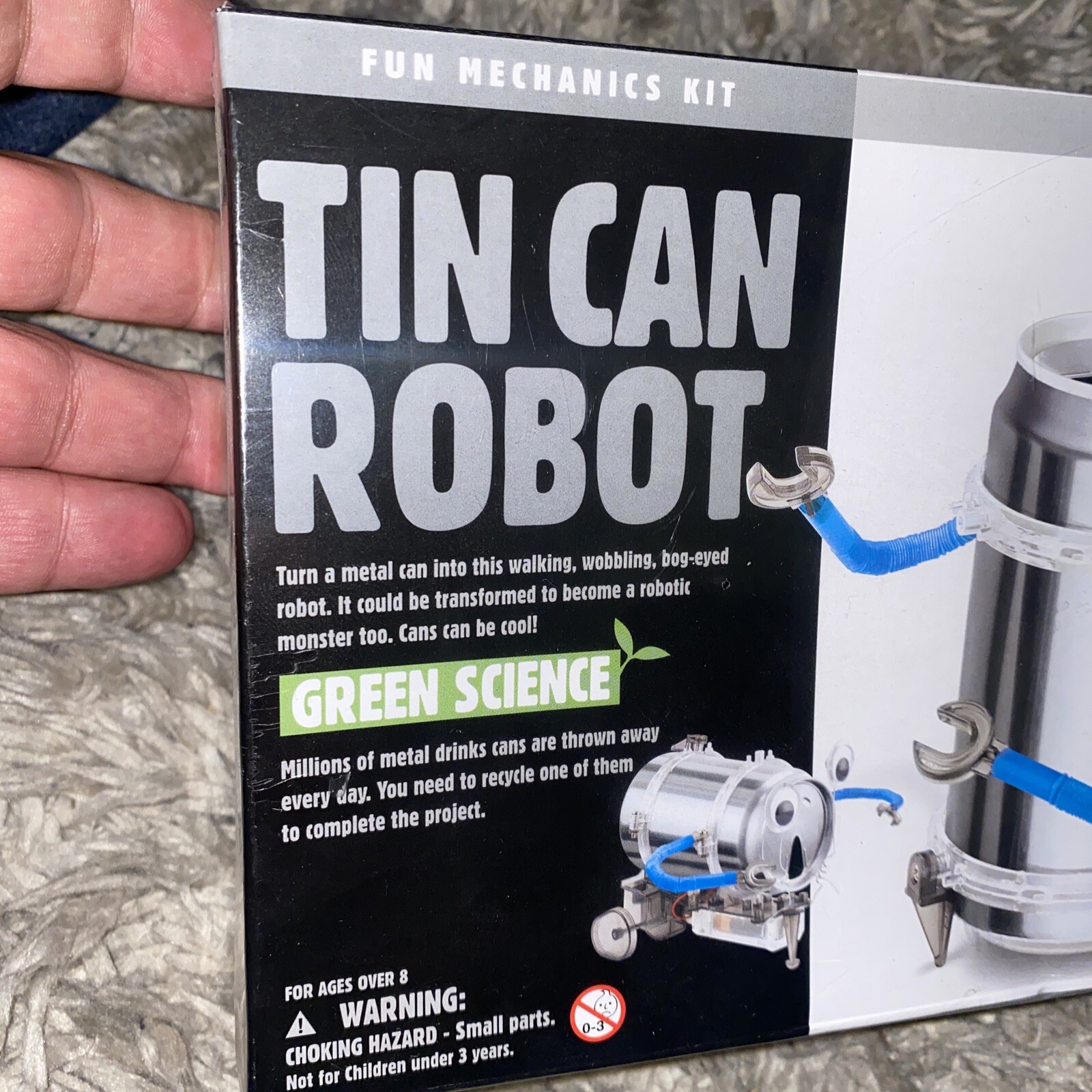 GREEN SCIENCE Tin Can Robot Youth Robotics Kit 4M – NEW!