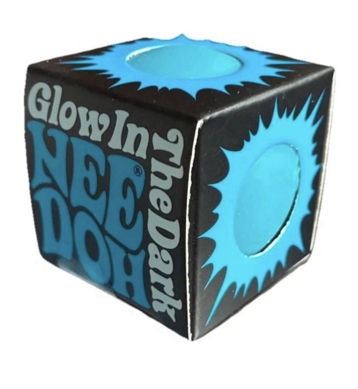 Needoh Teenie GLOW-in-the-DARK! Squishy Toy (BLUE) SCHYLLING / NEW / AUTHENTIC‼️