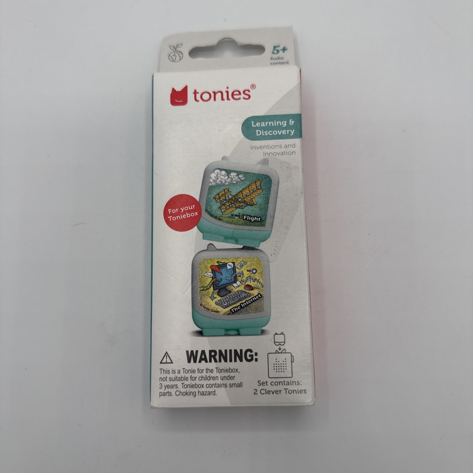 Tonies Learning & Discovery: Inventions, Flight, and Internet Audio.