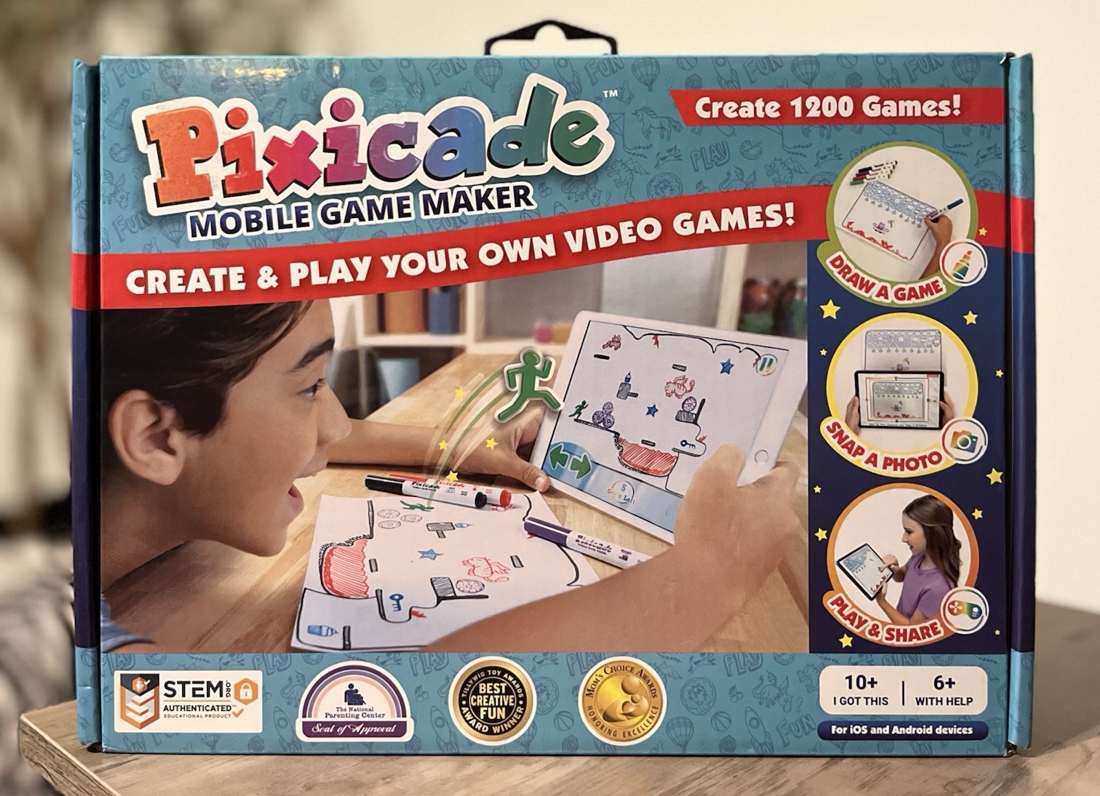 PIXICADE Mobile create 1200 VIDEO GAMES MAKER Education STEM Sealed STEAM