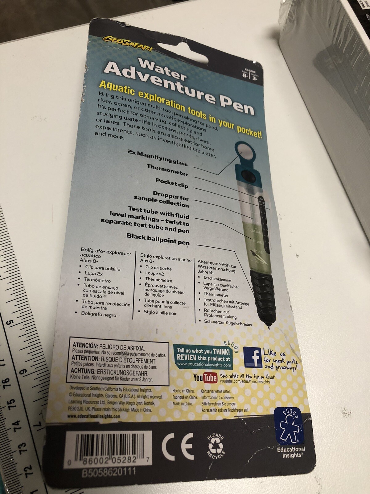 GEO SAFARI WATER ADVENTURE PEN NEW IN PACKAGE