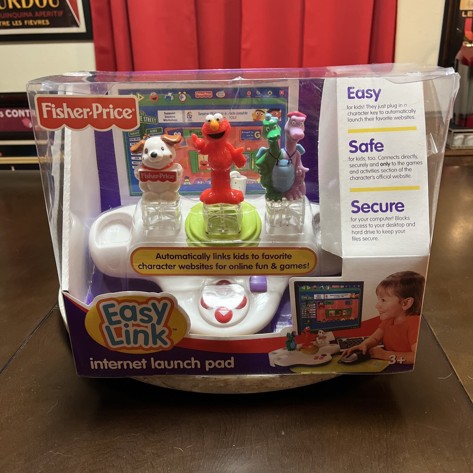 2007 Fisher-Price “EASY LINK” (INTERNET LAUNCH PAD) Elmo & Dragon Tales Computer