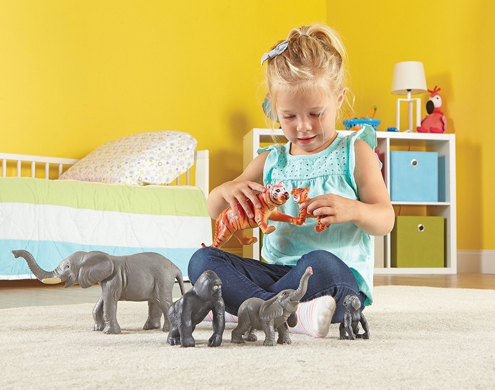 Learning Resources Jumbo Jungle Animals: Mommas and Babies, Momma and Baby El…