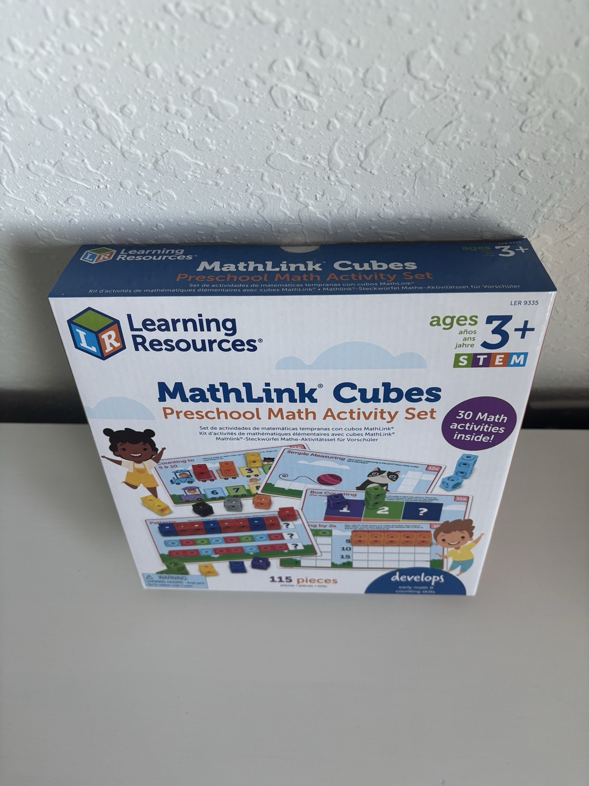 MathLink Cubes – Preschool Math Activity Set – 115 Pieces (Learning Resources)