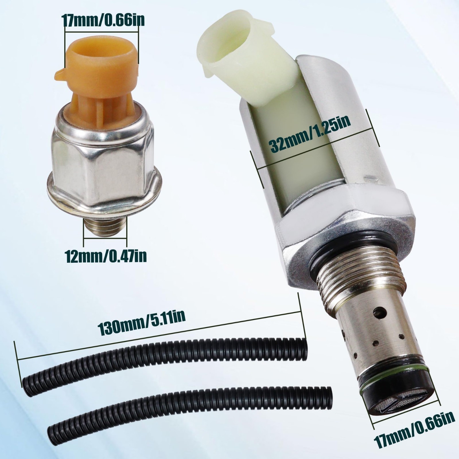 IPR Valve Injector Pressure Regulator & ICP Control Sensor for 2003-2010 Ford 6.