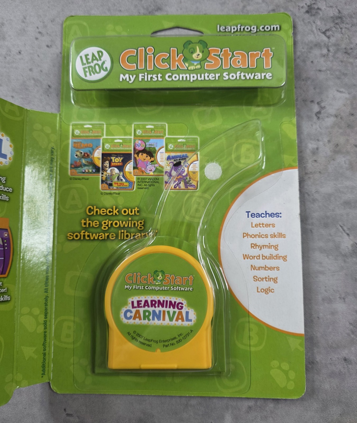 LeapFrog Click Start LEARNING CARNIVAL Game Cartridge Pre-K to K NEW Sealed