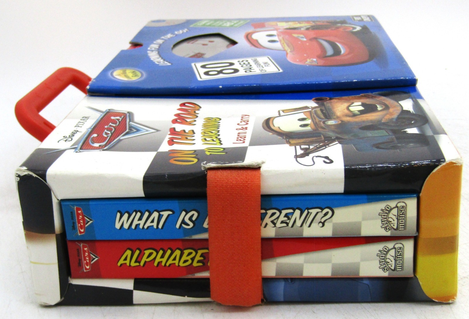 Disney Pixar Cars On the Road to Learning 4 book Learn & Carry Pack Audio