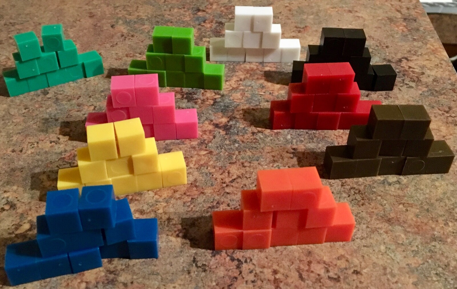 100 pc ETA Cuisenaire Centimeter Cubes Non-Interlocking algebra math homeschool