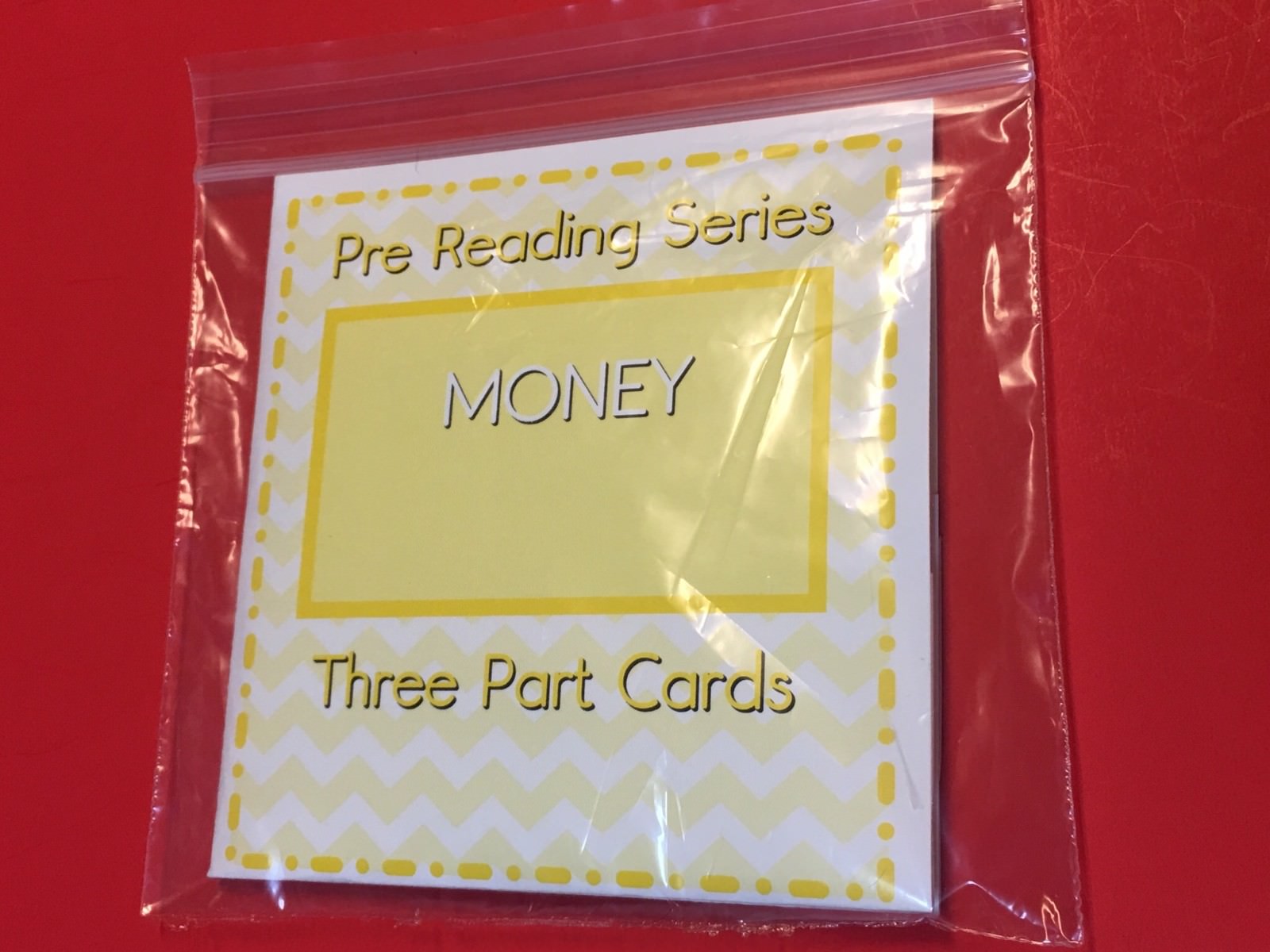 Montessori – Pre-Reading Series – Three Part Cards And Folio – Money
