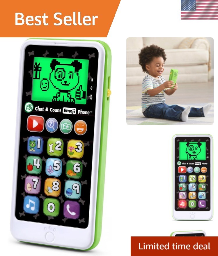 Chat and Count Emoji Phone, Green