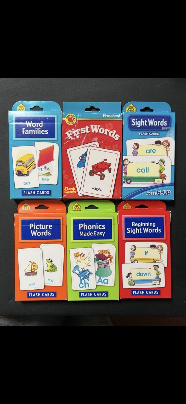 School Zone Beginning Sight Words, Sight Words, Word Families, Phonics And More!