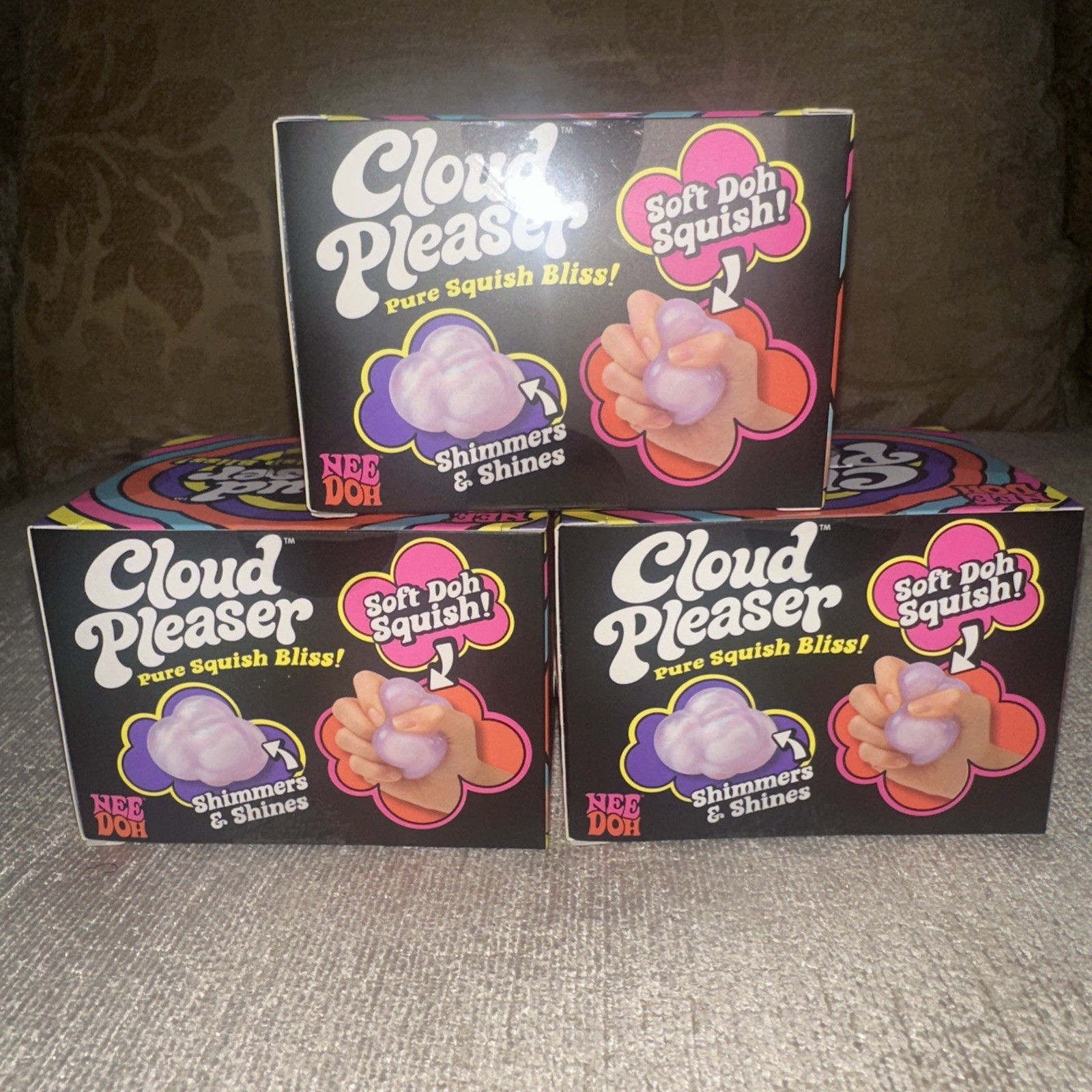 ☁️ Authentic Needoh Schylling Cloud Pleaser Rare Lot Of 3! FAST SHIPPING!