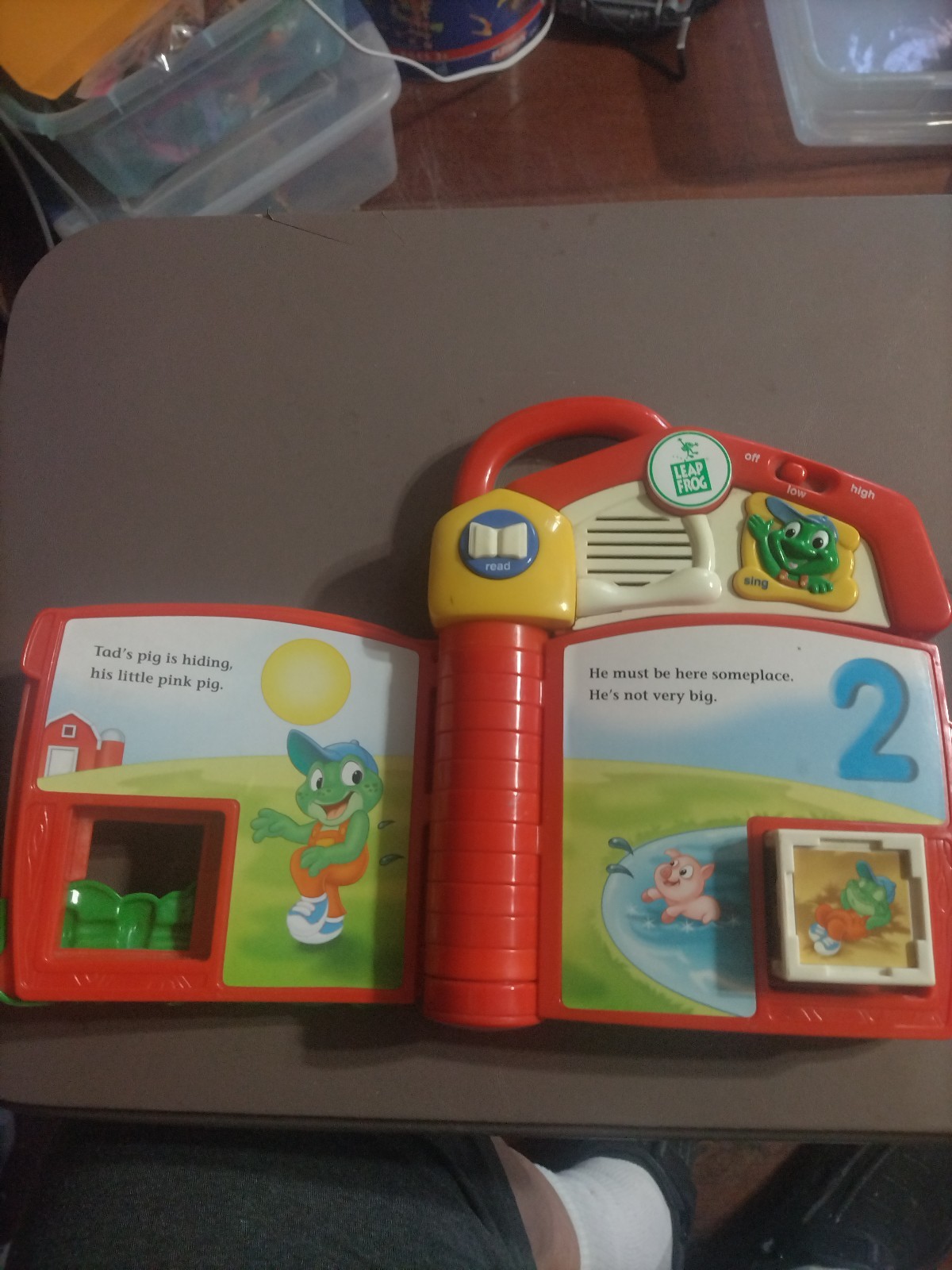 Leap Frog ~ TAD’S COUNTING FARM Interactive Electronic Talking Book ~ Complete