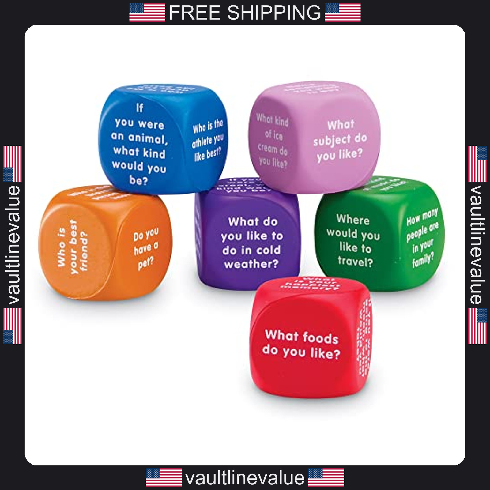 Learning Resources Conversation Foam Cubes for Social Emotional Learning Ages 6+