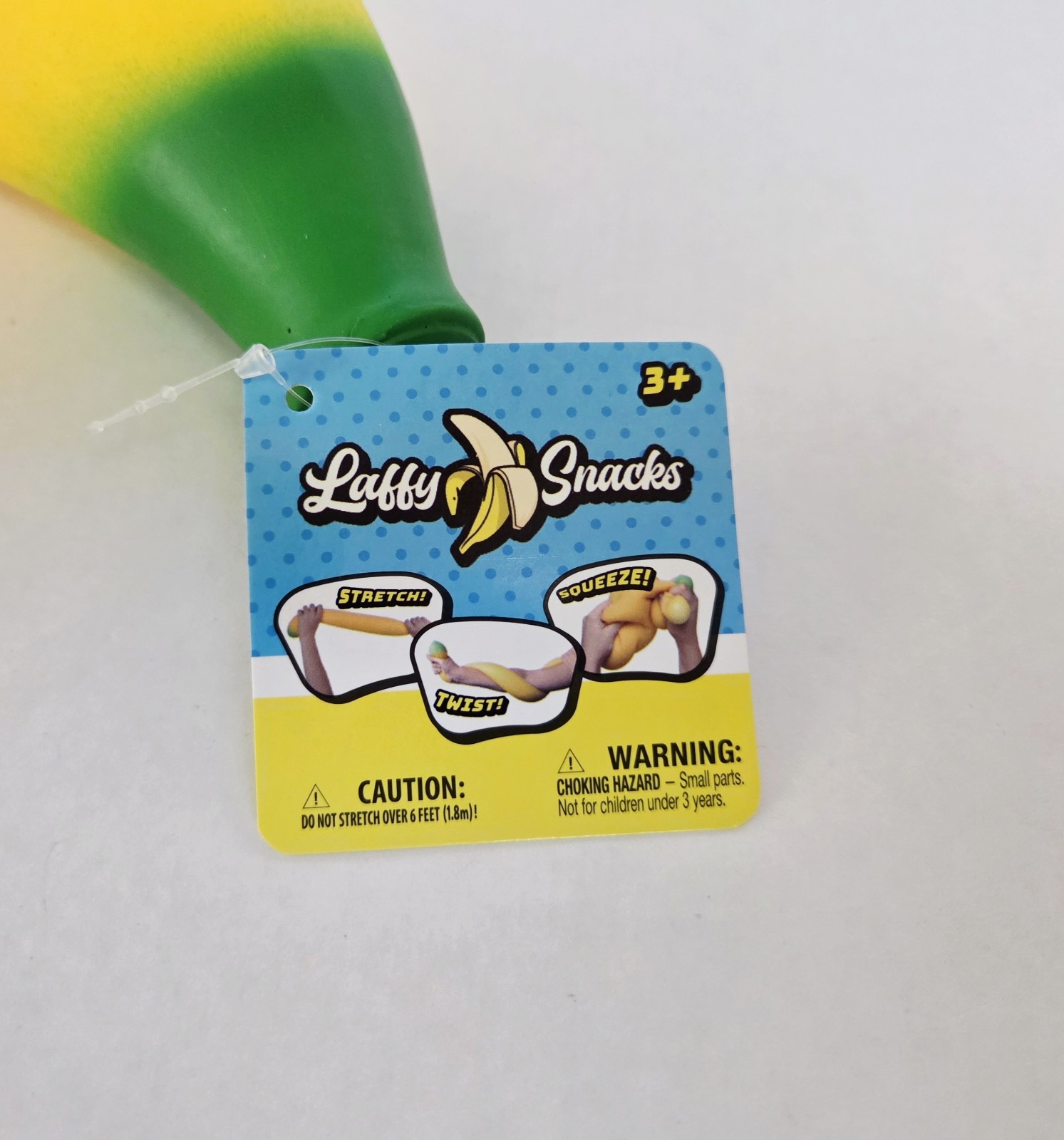 Jumbo Squishy Banana Laffy Snacks by Sunny Days Viral XL Yellow Fruit Squeezie