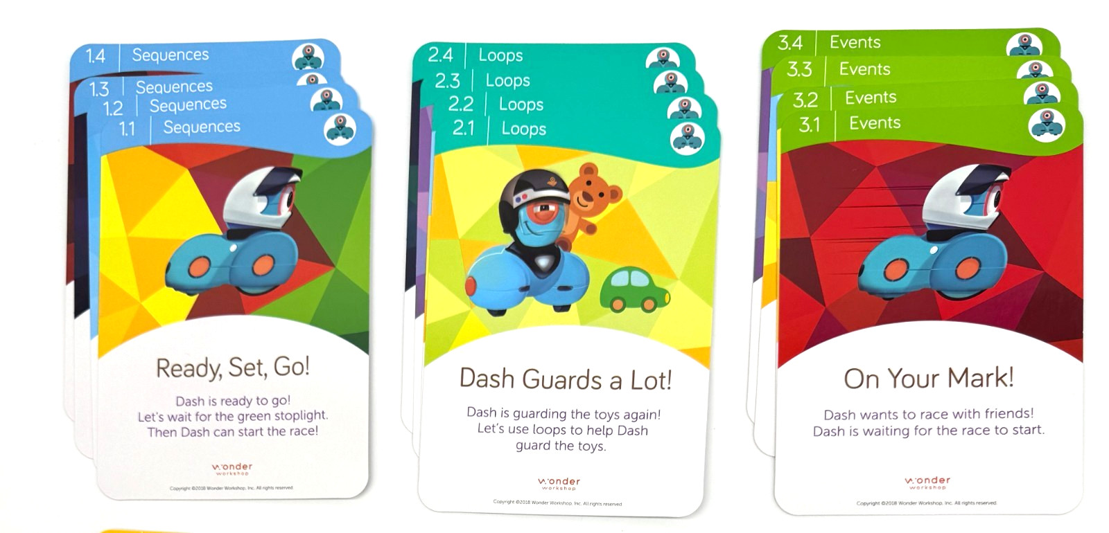 Wonder Workshop Wonder Pack and Wonder Workshop Dash Challenge Cards for Dash