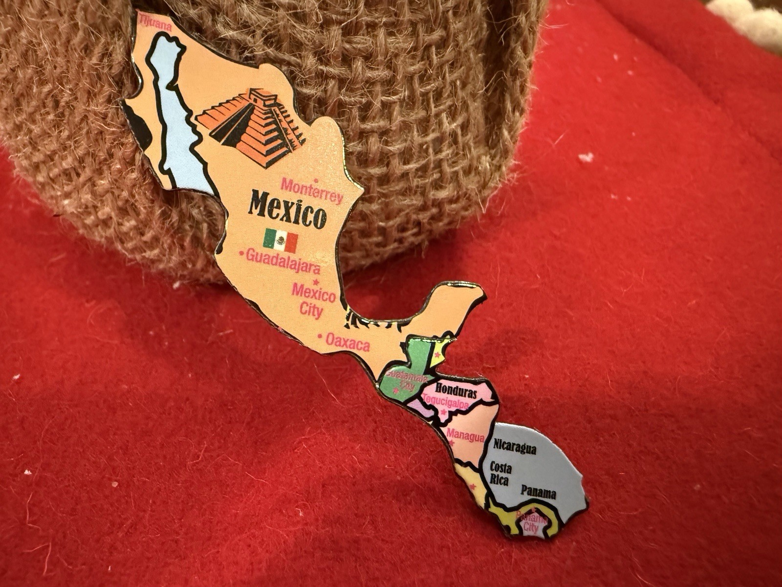 Ata-Boy Magnetic World Map Play-n-Learn Mexico Piece 1