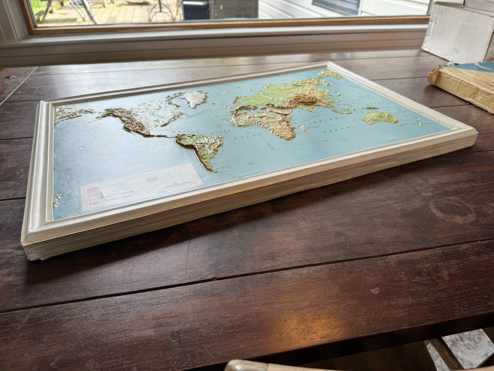 Lot Of 27 Vintage A.J. Nystrom & CO. Raised Relief World Map NOS!! SHIPS FREE!!