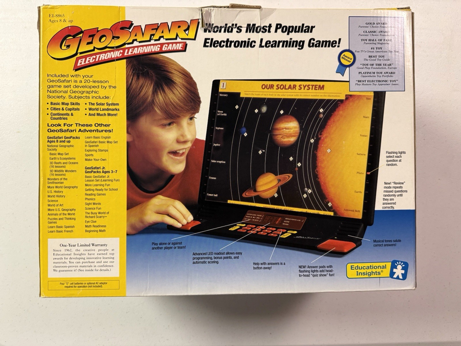 GeoSafari EI-8865 Electronic Education Learning Game System Homeschool