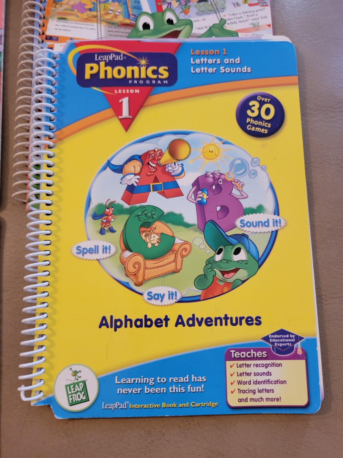 Lot of 7 LeapFrog LeapPad PreK-3 BOOKS ONLY Ages 4-8 Reading, Phonics…