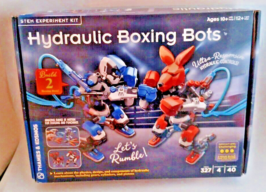 Thames Kosmos Hydraulic Boxing Robots Bots STEM Experiment Kit Science Engineer