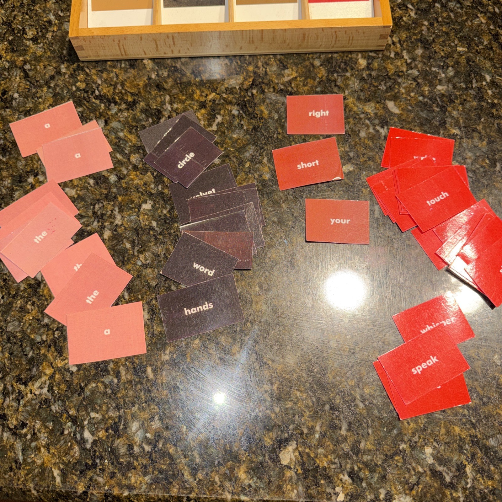 Montessori Grammar Box Article Nouns Adjective Verb Homeschool Parts Of Speech