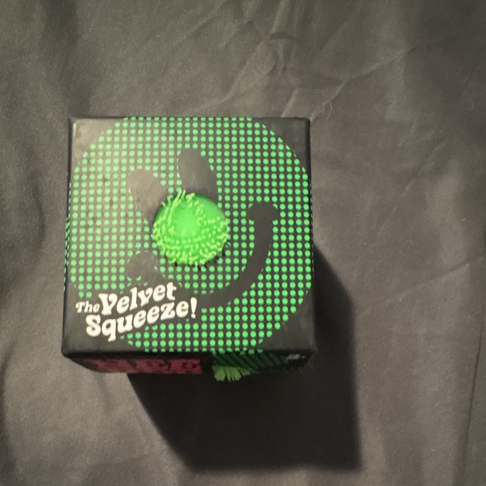 Nee Doh Fuzz Ball Flower Power Velvet Squeeze Toy, Green