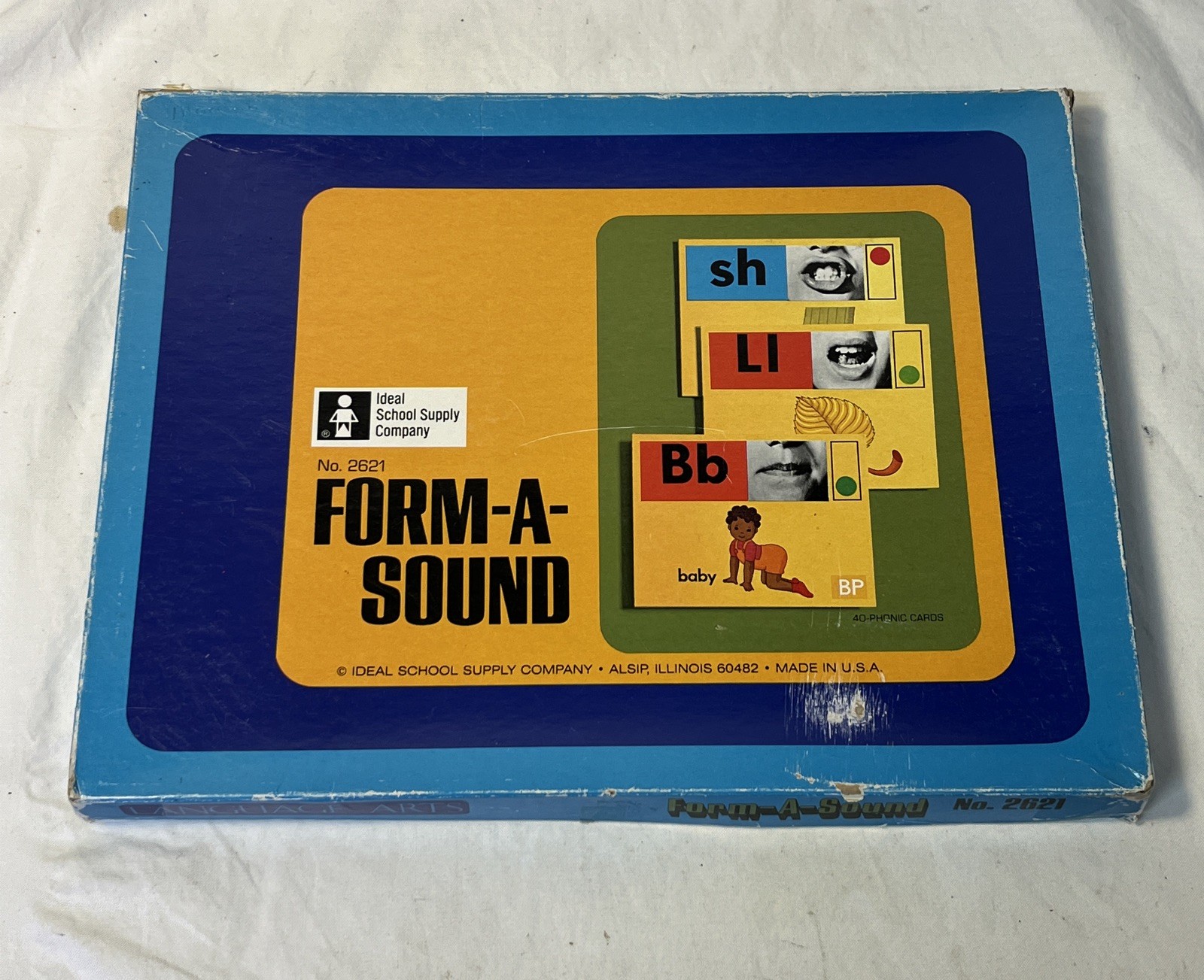 Vintage Ideal Form-A-Sound Phonic Cards 1972 Homeschool Education