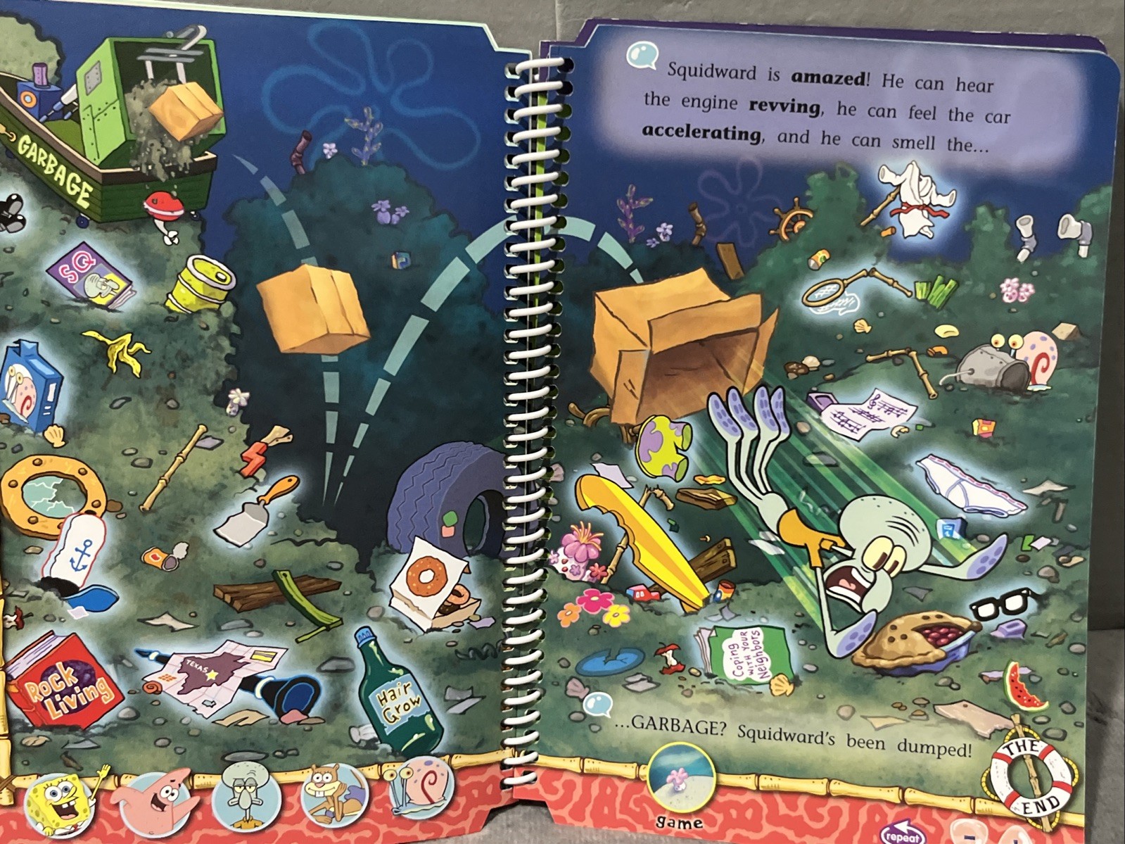Leap Frog LeapPad Learning System SpongeBob Squarepants Salty Sea Stories Book