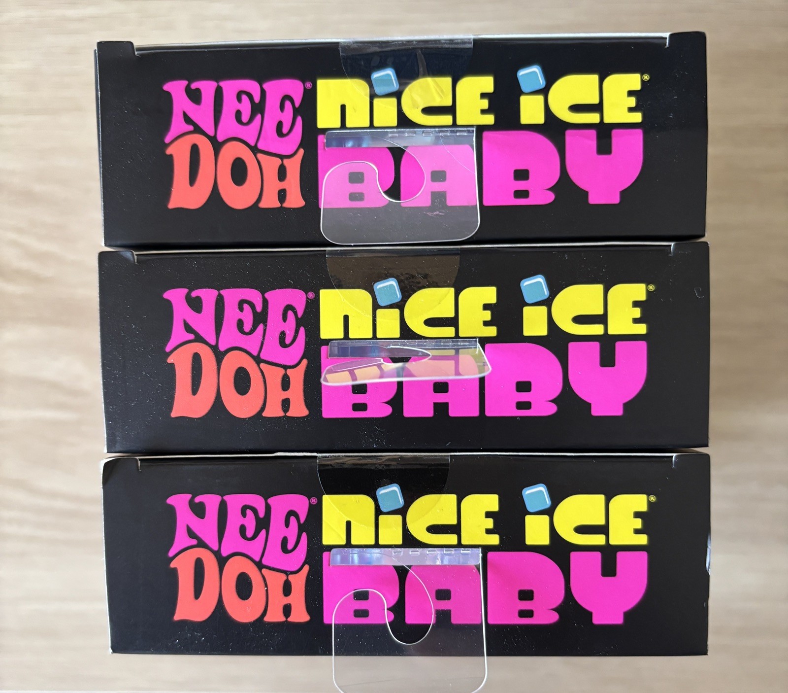 NeeDoh Nice Ice Baby Mini Nice Cubes – (3) Total Boxes – New In Box!