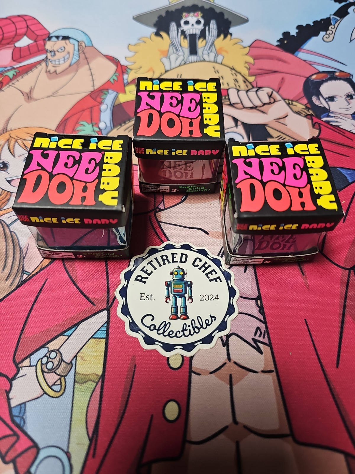 Nee Doh Lot Of 3 Nice Ice “BABY” Purple, Pink & Blue 100% Authentic!!